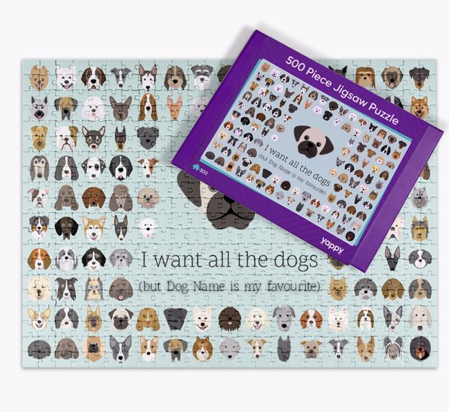 I Want All The Dogs: Personalised {breedFullName} Jigsaw